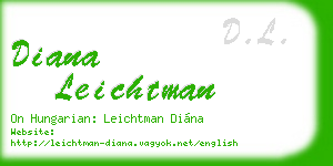 diana leichtman business card