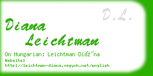 diana leichtman business card